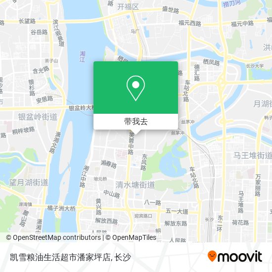 凯雪粮油生活超市潘家坪店地图