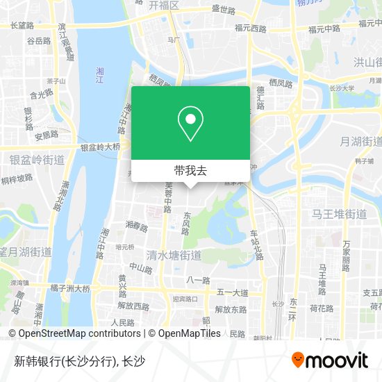 新韩银行(长沙分行)地图