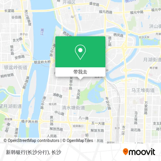 新韩银行(长沙分行)地图