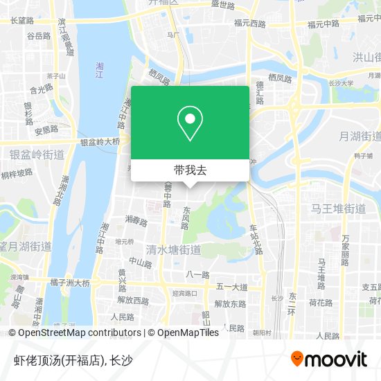虾佬顶汤(开福店)地图