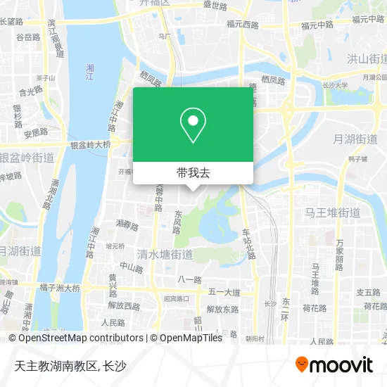 天主教湖南教区地图