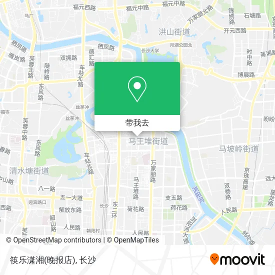 筷乐潇湘(晚报店)地图