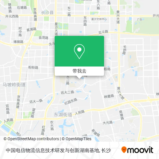 中国电信物流信息技术研发与创新湖南基地地图