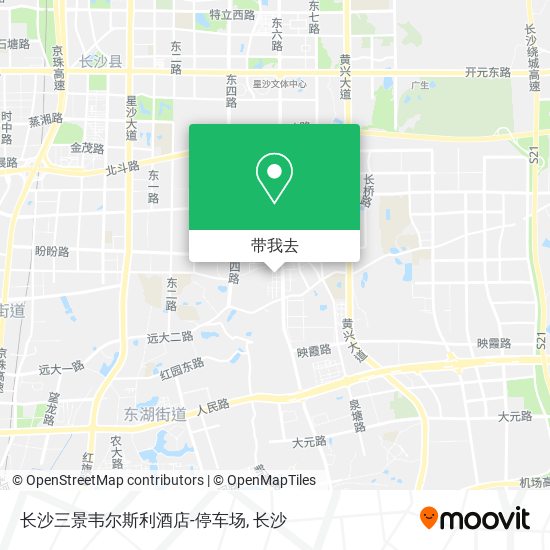 长沙三景韦尔斯利酒店-停车场地图