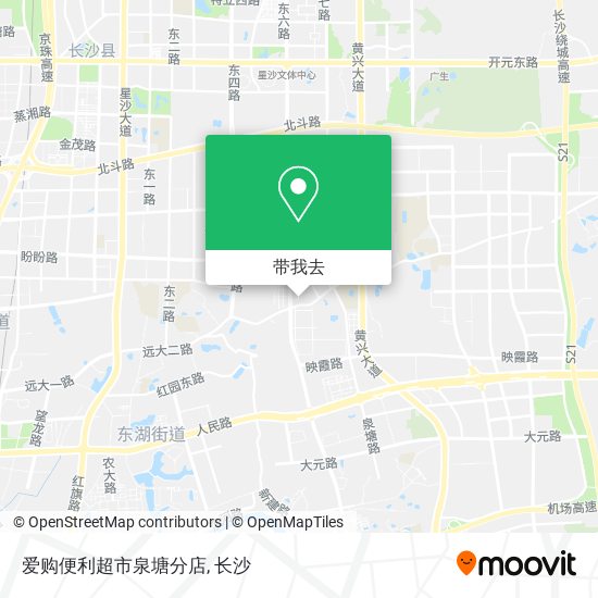 爱购便利超市泉塘分店地图