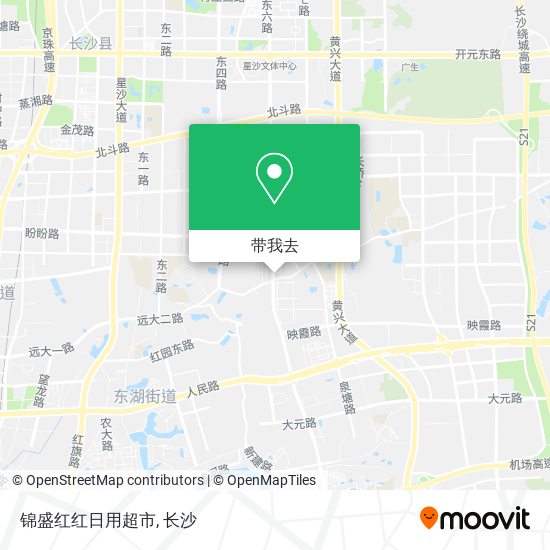 锦盛红红日用超市地图