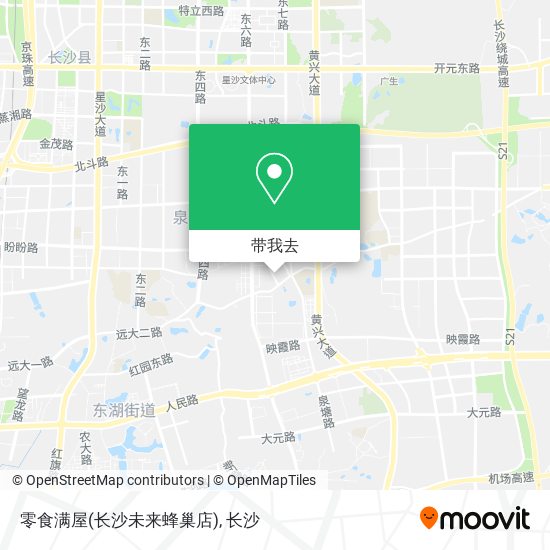 零食满屋(长沙未来蜂巢店)地图