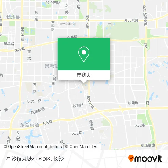 星沙镇泉塘小区D区地图