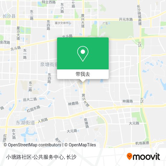 小塘路社区-公共服务中心地图