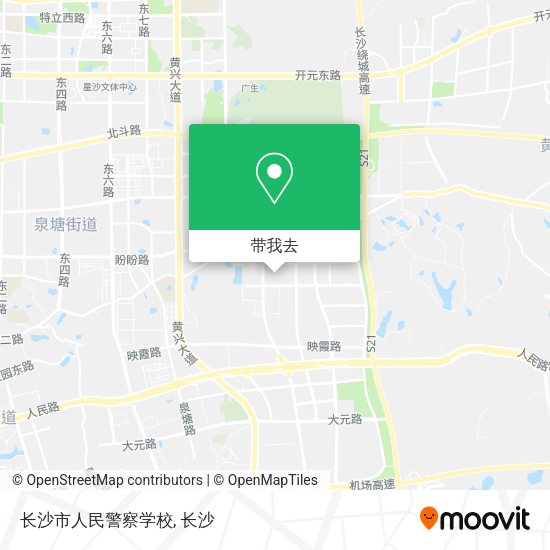 长沙市人民警察学校地图