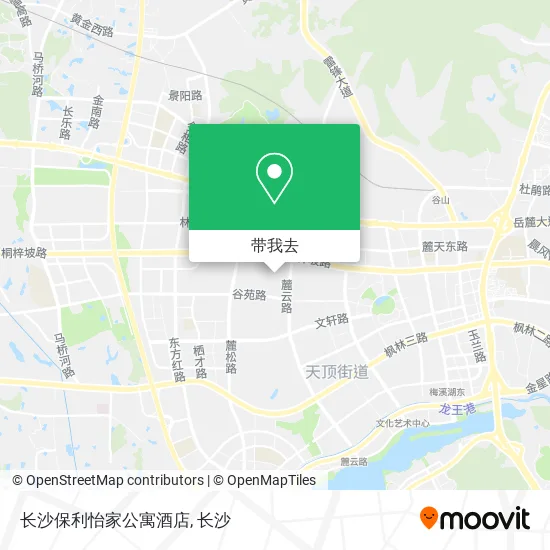 长沙保利怡家公寓酒店地图