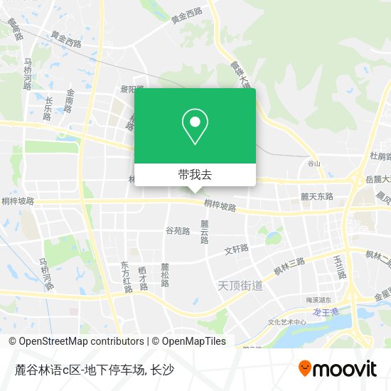 麓谷林语c区-地下停车场地图