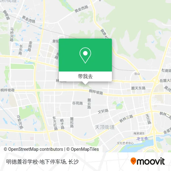 明德麓谷学校-地下停车场地图