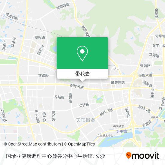 国珍亚健康调理中心麓谷分中心生活馆地图