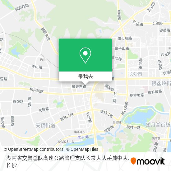 湖南省交警总队高速公路管理支队长常大队岳麓中队地图