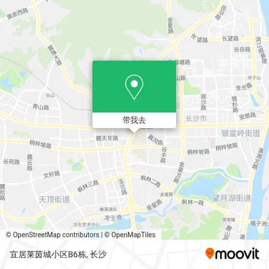 宜居莱茵城小区B6栋地图