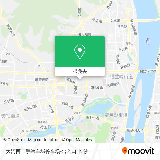 大河西二手汽车城停车场-出入口地图