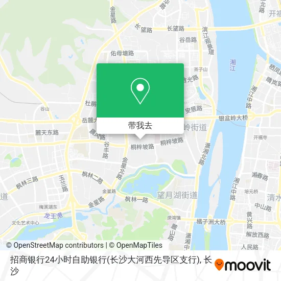 招商银行24小时自助银行(长沙大河西先导区支行)地图