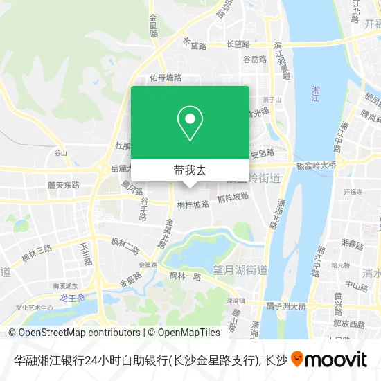 华融湘江银行24小时自助银行(长沙金星路支行)地图