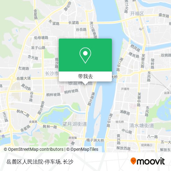岳麓区人民法院-停车场地图