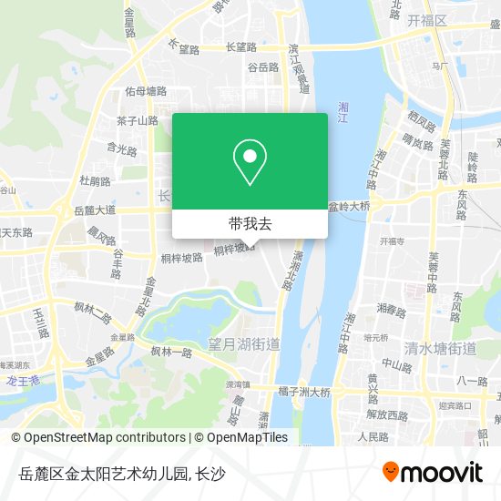 岳麓区金太阳艺术幼儿园地图