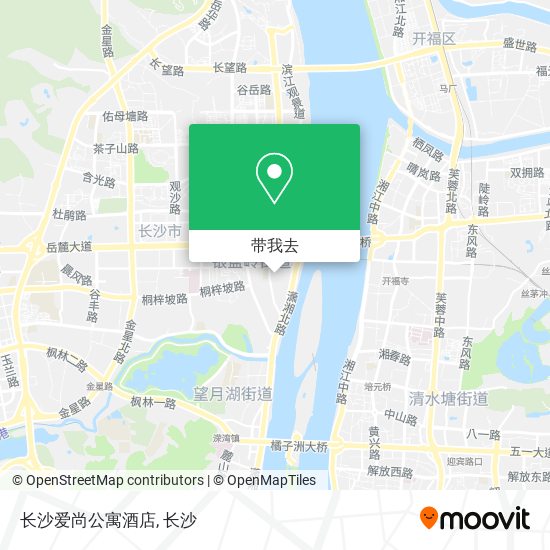 长沙爱尚公寓酒店地图