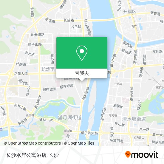 长沙水岸公寓酒店地图