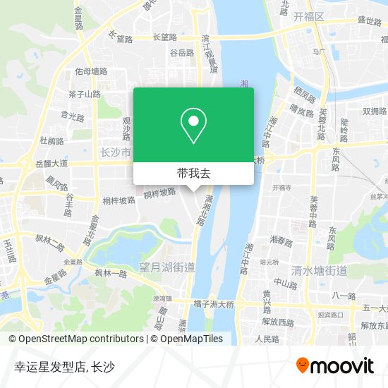 幸运星发型店地图