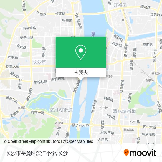 长沙市岳麓区滨江小学地图