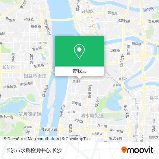 长沙市水质检测中心地图