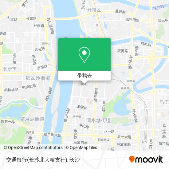 交通银行(长沙北大桥支行)地图