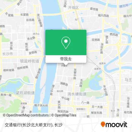 交通银行(长沙北大桥支行)地图
