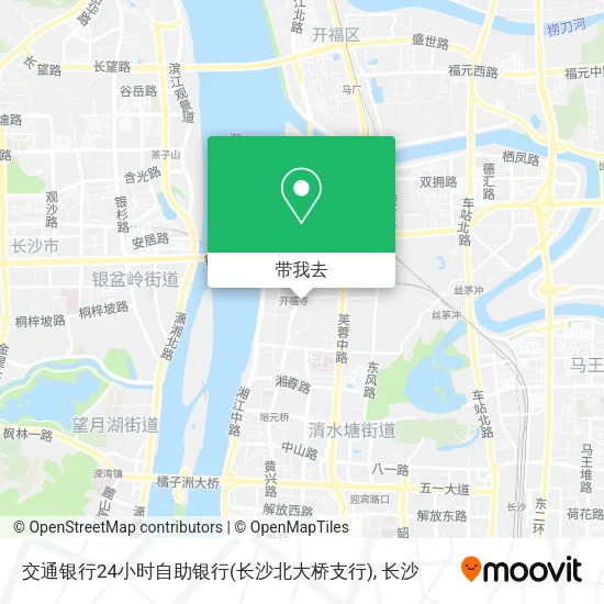 交通银行24小时自助银行(长沙北大桥支行)地图