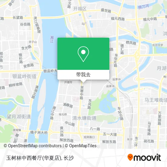 玉树林中西餐厅(华夏店)地图