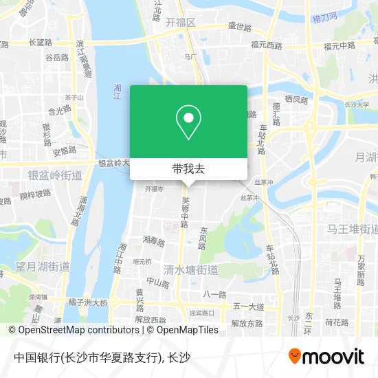 中国银行(长沙市华夏路支行)地图