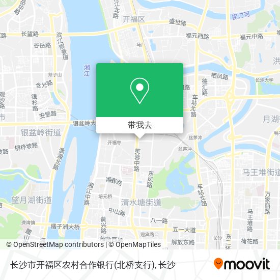 长沙市开福区农村合作银行(北桥支行)地图