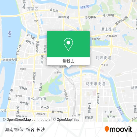 湖南制药厂宿舍地图