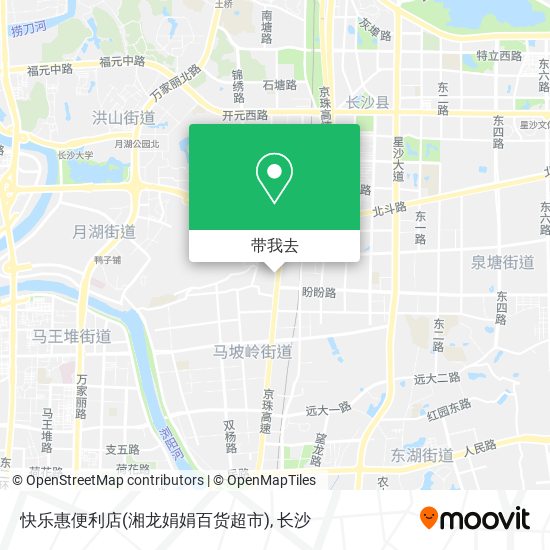 快乐惠便利店(湘龙娟娟百货超市)地图