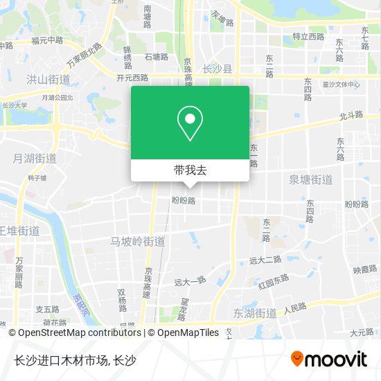 长沙进口木材市场地图