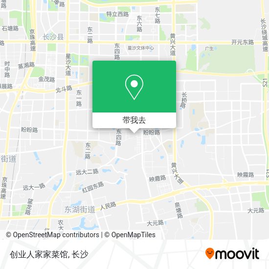 创业人家家菜馆地图