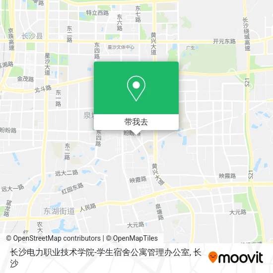 长沙电力职业技术学院-学生宿舍公寓管理办公室地图