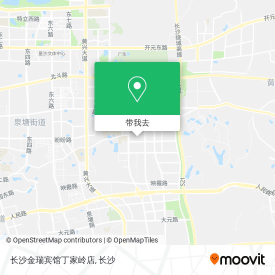 长沙金瑞宾馆丁家岭店地图