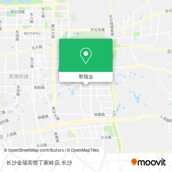 长沙金瑞宾馆丁家岭店地图