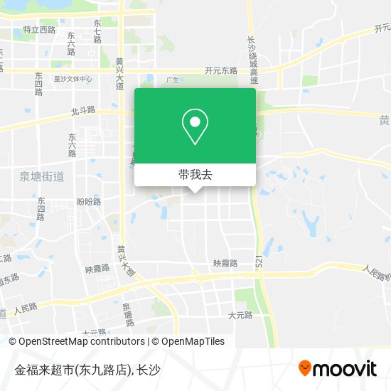 金福来超市(东九路店)地图