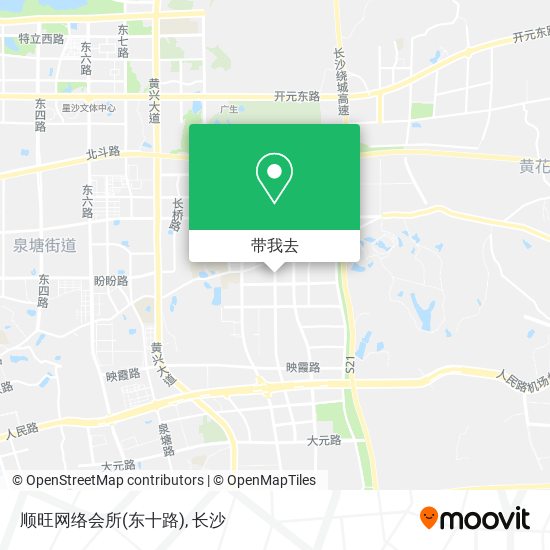 顺旺网络会所(东十路)地图