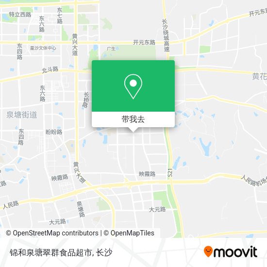 锦和泉塘翠群食品超市地图