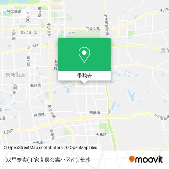 双星专卖(丁家高层公寓小区南)地图