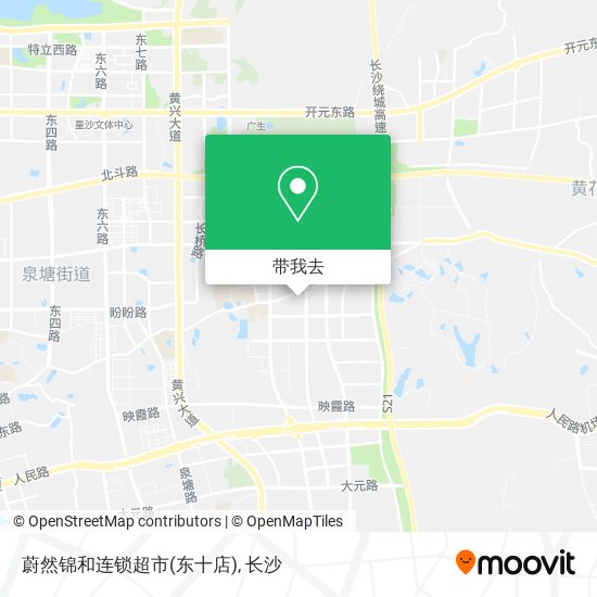 蔚然锦和连锁超市(东十店)地图