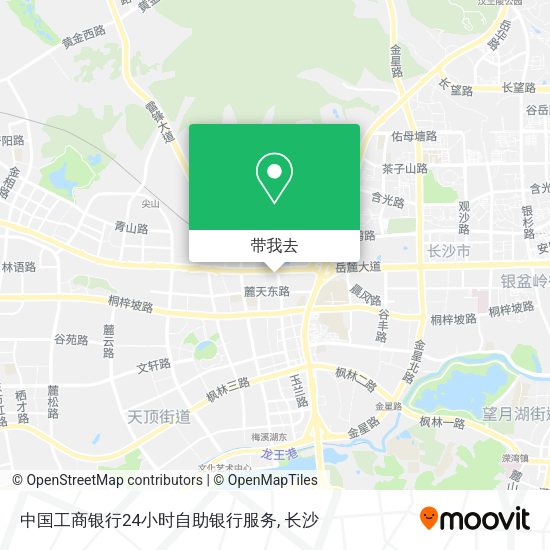 中国工商银行24小时自助银行服务地图