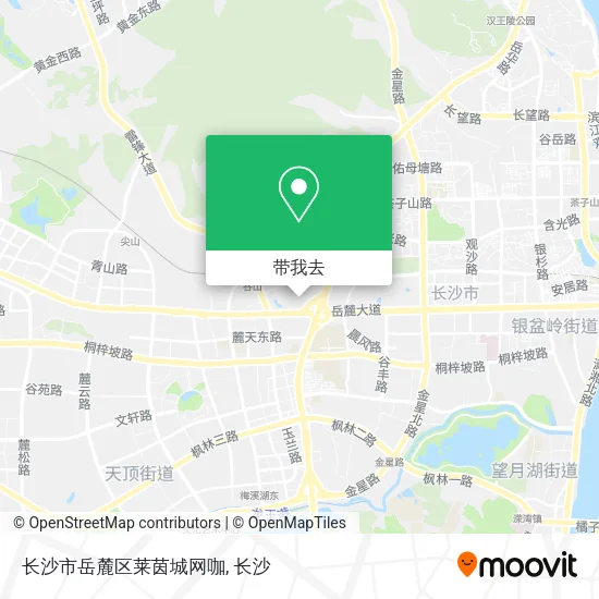 长沙市岳麓区莱茵城网咖地图